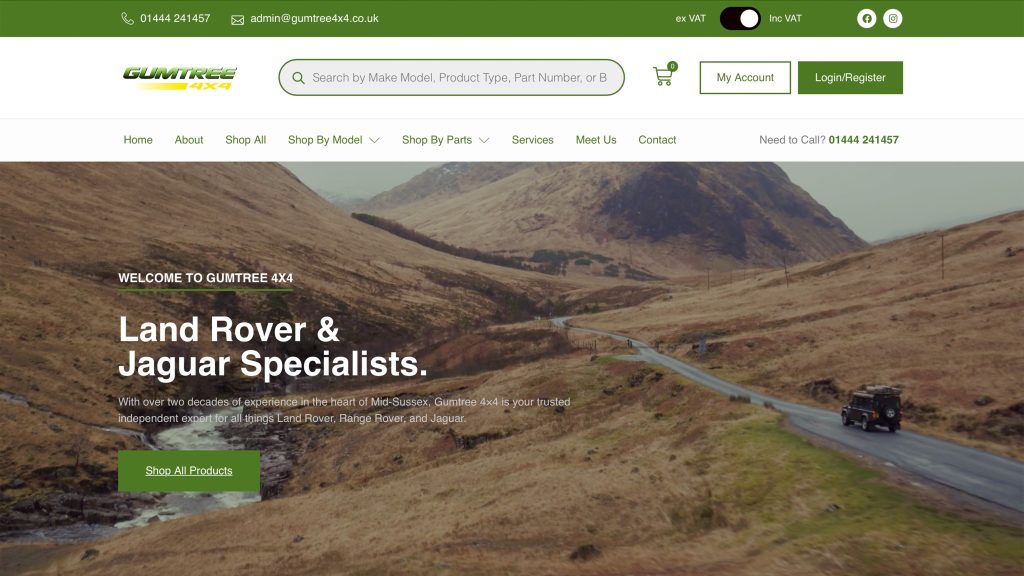 Gumtree 4x4 website
